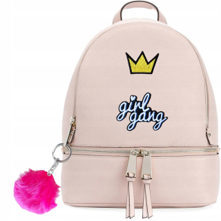 Školská taška, batoh - BACKPACK PRE DIČKY A5 Štýlové ženy Pompon