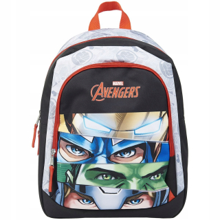 Školský batoh - Čiernobiely školský batoh Avengers 2 komorový