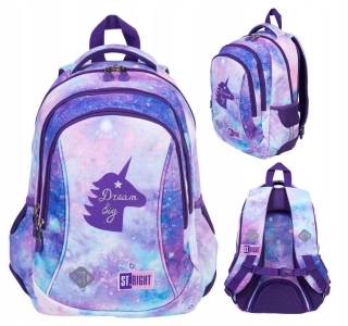 Školská taška, batoh - 3-komorný školský batoh BP-26 Unicorn