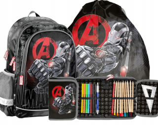 Školský batoh - School Backpack Avengers Black Class 1-3