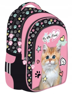 Školský batoh - Batohský batoh (BPL-58) Môj malý priateľ Pink Cat