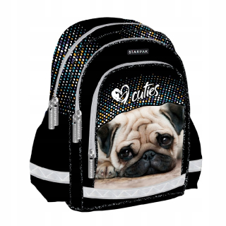 Školský batoh - Školský batoh CUTIES DOGGY mužský Mops Starpak