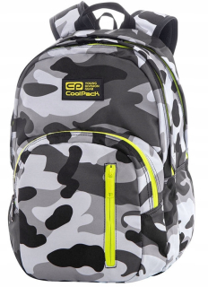 Školský batoh - Coolpack Discovery Camo Yellow Neon School Batoh