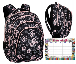 Coolpack School Backpack čierny pre dievčenský plán