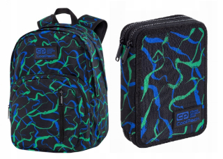 Školská taška, batoh - Školský batoh Coolpack Class 4 - 8 + Puzdro ceruzky XL