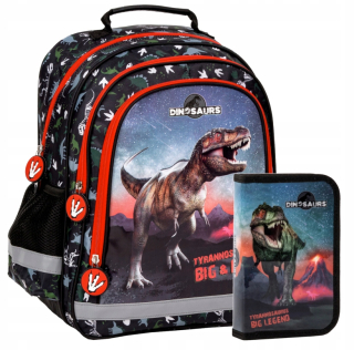 Školský batoh - Batoh dinosauru pre školu pre chlapca 1-3 trieda