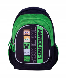 Hlava Minecraft Alex a Steve School Batoh
