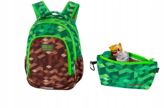 Školský batoh - Minecraft Prime Coolpack School Backpack + vrecko