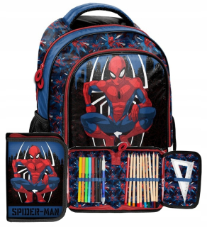 Školský batoh - Spiderman School Batoh pre chlapca, stupeň 1-3 s