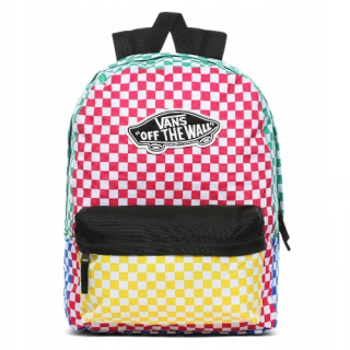 Školský batoh - VANS CORLER BLOCK BACKPACK BACKPATKA farebná mriežka