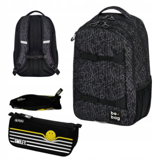 Školský batoh - Be.bag School Backpack + Smiley Herlitz Cencil Case