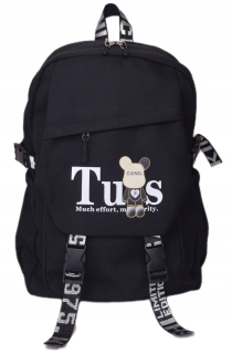 Školský batoh - Black veľa úsilia 21L School Batoh