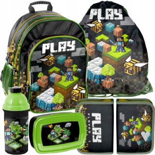 Batohský batoh pre chlapec Gaming Bag 5in1