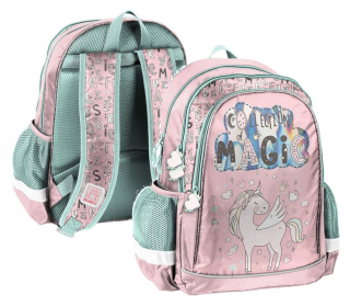Školská taška, batoh - Dievčenský školský batoh Unicorn