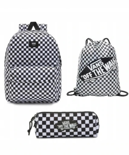 Single -Chamber School Batoh Vans White 22 L