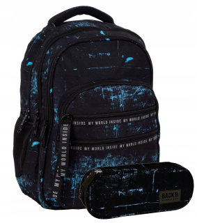 Školský batoh - Blue Black Black Youth School Batoh