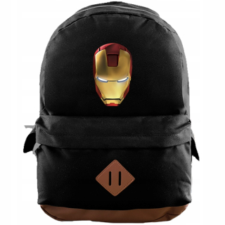 Školská taška, batoh - Schoolbag Backpack Satchel Iron Man Black