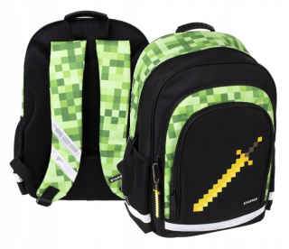 Školská taška, batoh - Schoolbag Backpack Tornister pixel hra pre chlapca