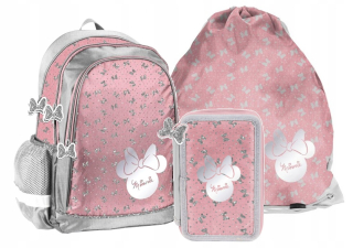 Školská taška - batoh, set, zostava - Školský batoh Školská taška Minnie Set