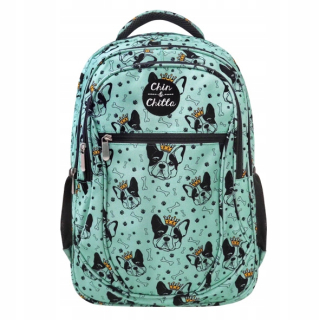 Školská taška, batoh - Trojbin-Chin & Chill Bulldog School Batchpack