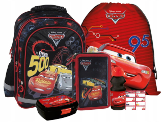 Školská taška - batoh, set, zostava - Školský batoh Sada pre Boy Cars Car 1 KL