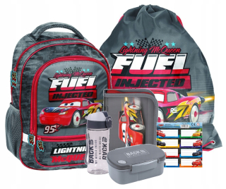 Školská taška - batoh, set, zostava - Školský batoh Sada pre Boy Cars Car