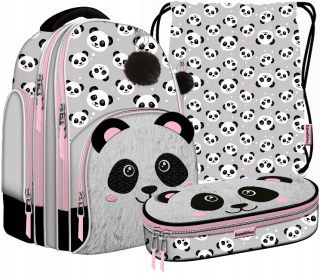 Školský batoh - Batoh bambino bambino panda batoh bambino Bake +Cencil Case 2022