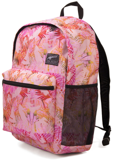Školská taška, batoh - Ružový kvetinový batoh Akademy Backpack Puma