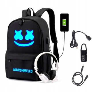 Školská taška, batoh - Školské batohy Marshmello pre žiariacej škole USB