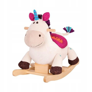 Plush Unicorn Rocking B.toys