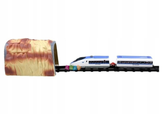 Expresná vlaková dráha so stanicou a tunelom