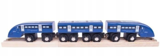 Vlak Drevené Express Modrá Bigjigs Rail