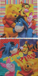 Detský dekoračný vankúš - Vankúš 40x40 Winnie the Pú a priatelia