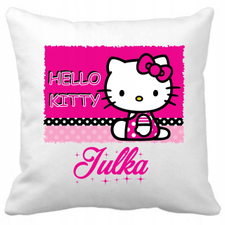 Detský vankúš - Vankúš + meno Hello Kitty Nápis veľa návrhov