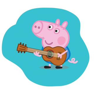 Detský dekoračný vankúš - Peppa pippa ošípané maskot čistí George