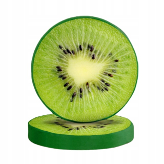 Detský dekoračný vankúš - Okrúhly vankúš 40x40x7 cm kiwi