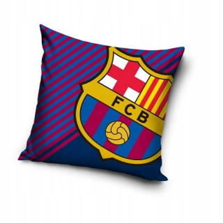 Detský dekoračný vankúš - Bavlnený vankúš 40x40 FC Barcelona Lewandowski