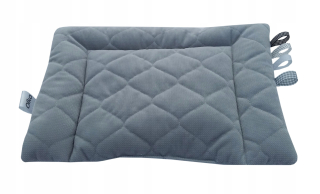 Detský vankúš - Climp Clean School Velvet 30x40 Gray Oka