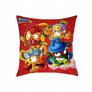 Detský dekoračný vankúš - Detský vankúš 40x40 Super Zings Psotniki Supe