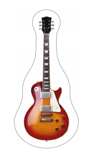 Detský dekoračný vankúš - 3D vankúš, gitara