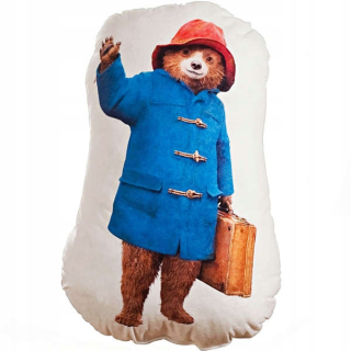 Detský dekoračný vankúš - Maskot vankúšik medvedíka Paddington Bond Michael 45 cm