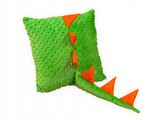 Detský dekoračný vankúš - Mäkký vankúš Cuddly Dinosaur Minky 40x40 cm