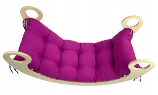 Detský dekoračný vankúš - Vankúš pre hojdačku Montessori fuchsia l