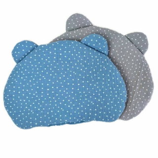 Detský vankúš - Plochý vankúš Miś Muslin Dvojito pohľad 25x35 nebesia