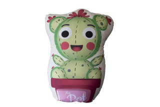 Detský vankúš - Vankúš Cuddly 40x40 D-102 Green Cactus Ró