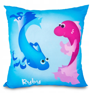 Detský vankúš - Zodiak Cuddly vankúš/40x40/ryby