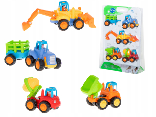 Vozidlá TRAKTOR AUTIMA AUTO RÝCHLOSTI Sklápač 4ks Hola