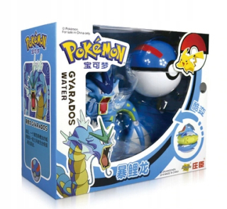 Pokeball Clip + skladacia figúrka Pokémona Gyaradosa