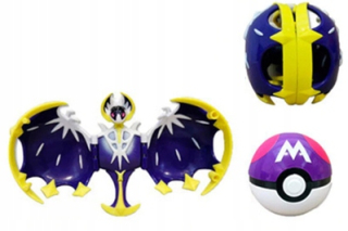 Pokémon - Pokéball Clip + Skladací figurín Pokemon lunala