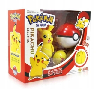 Pokéball Clip + Skladací figurín Pokémon Pikachu